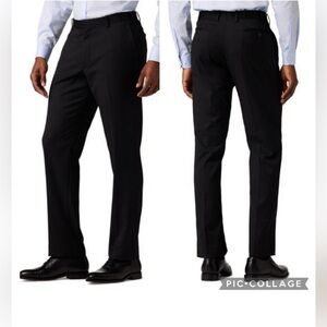 Alton Lane Tailored Fit Black Trousers Pants Men Size 32x30